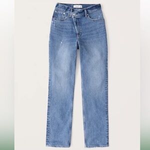 Abercrombie Curve Love Dad Criss Cross High Rise